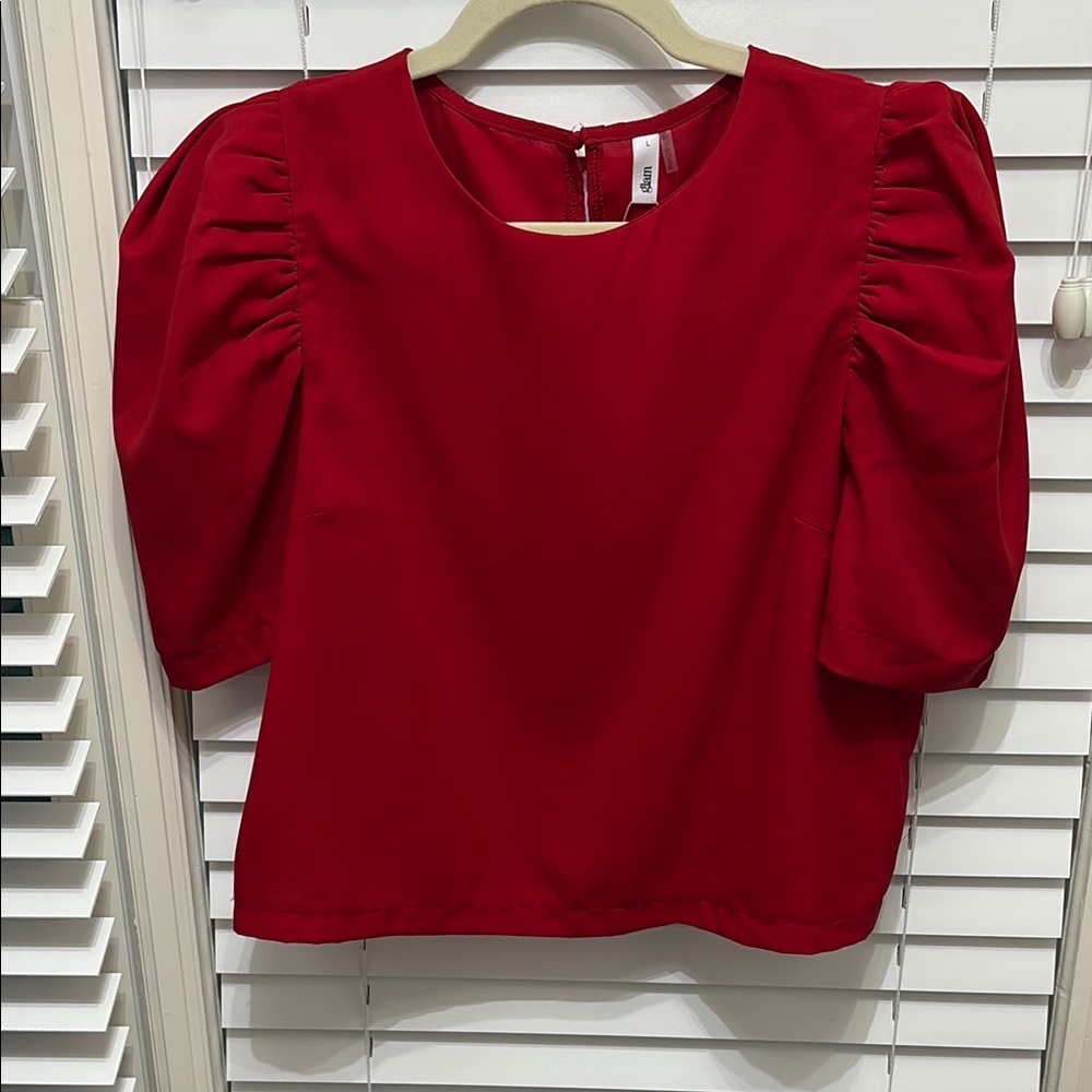 Elegant Red Women's Top